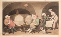 A group of six prints ( The Dance of Death; Dr. Syntax Pursued by a Bull; Dr. Syntax Sells Grizzle; Vision of Skulls; The Cellar Quartette; Setting Out from Edinburgh )