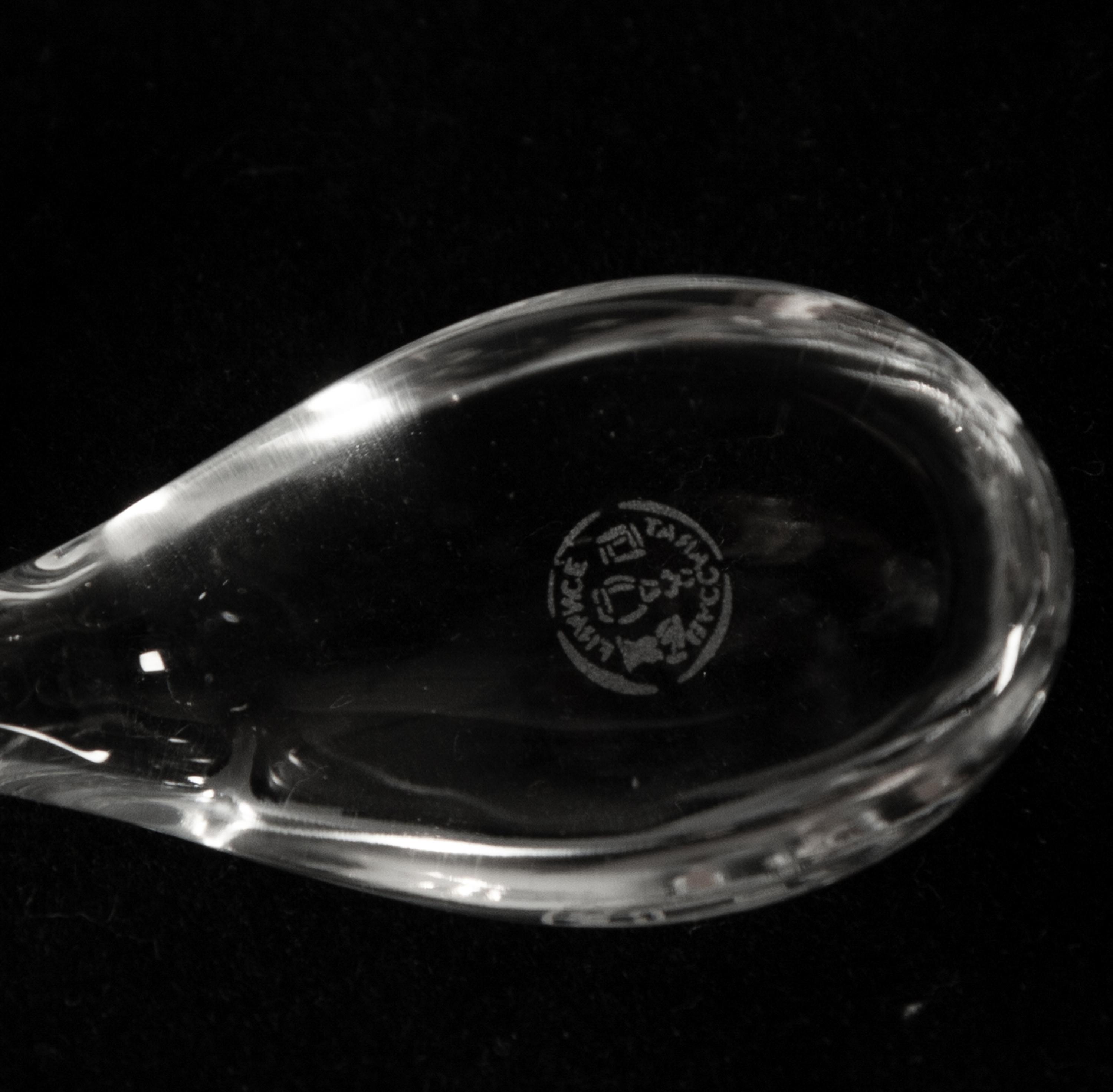Two Baccarat Glass Table Articles