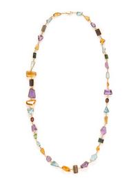 H. STERN, YELLOW GOLD AND MULTIGEM NECKLACE