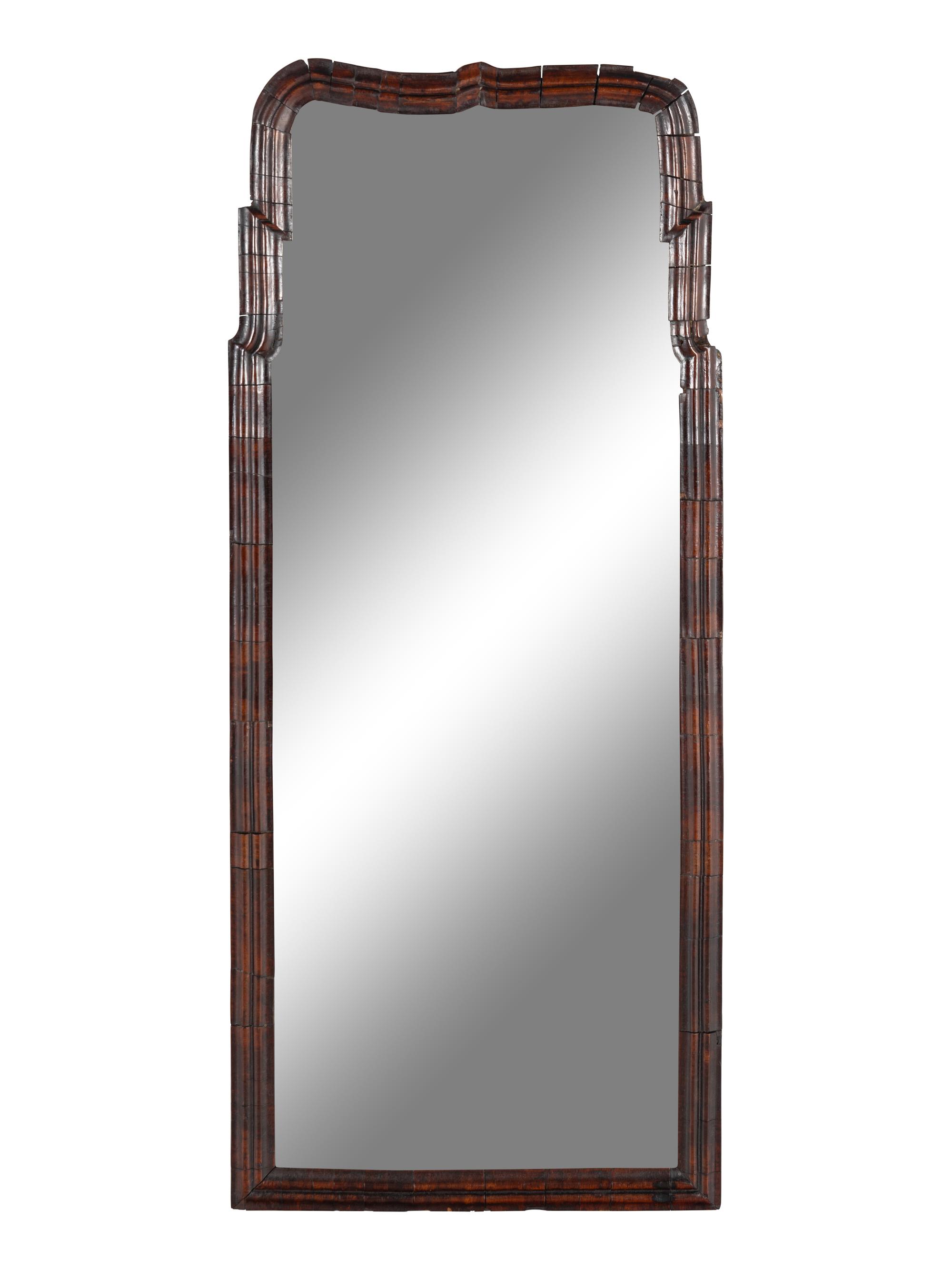 A Queen Anne Walnut Mirror