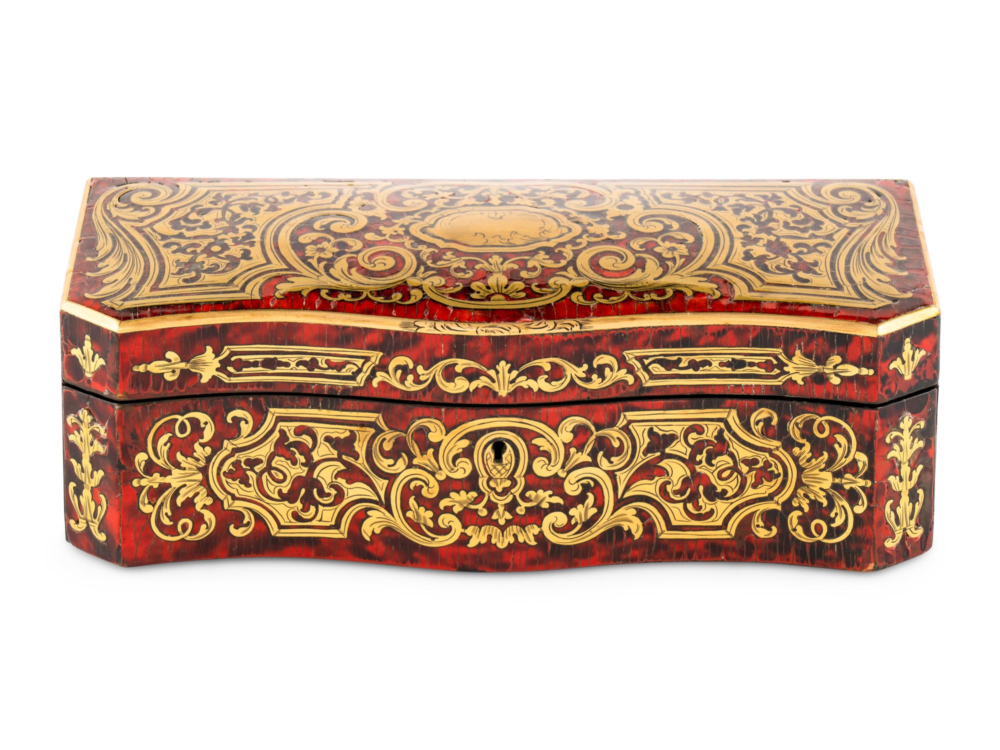 A Boulle Marquetry Table Casket