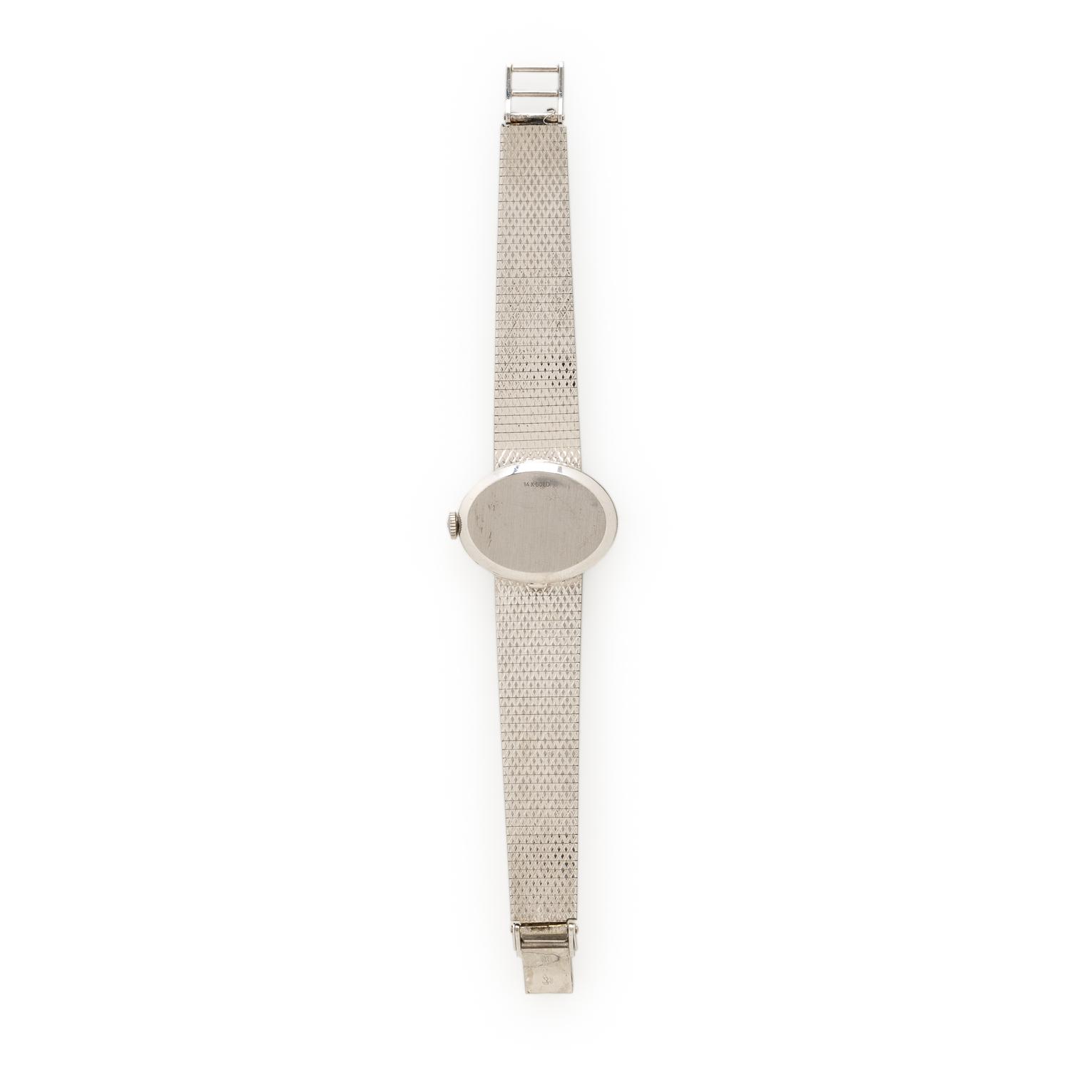 LONGINES, 14K WHITE GOLD WATCH