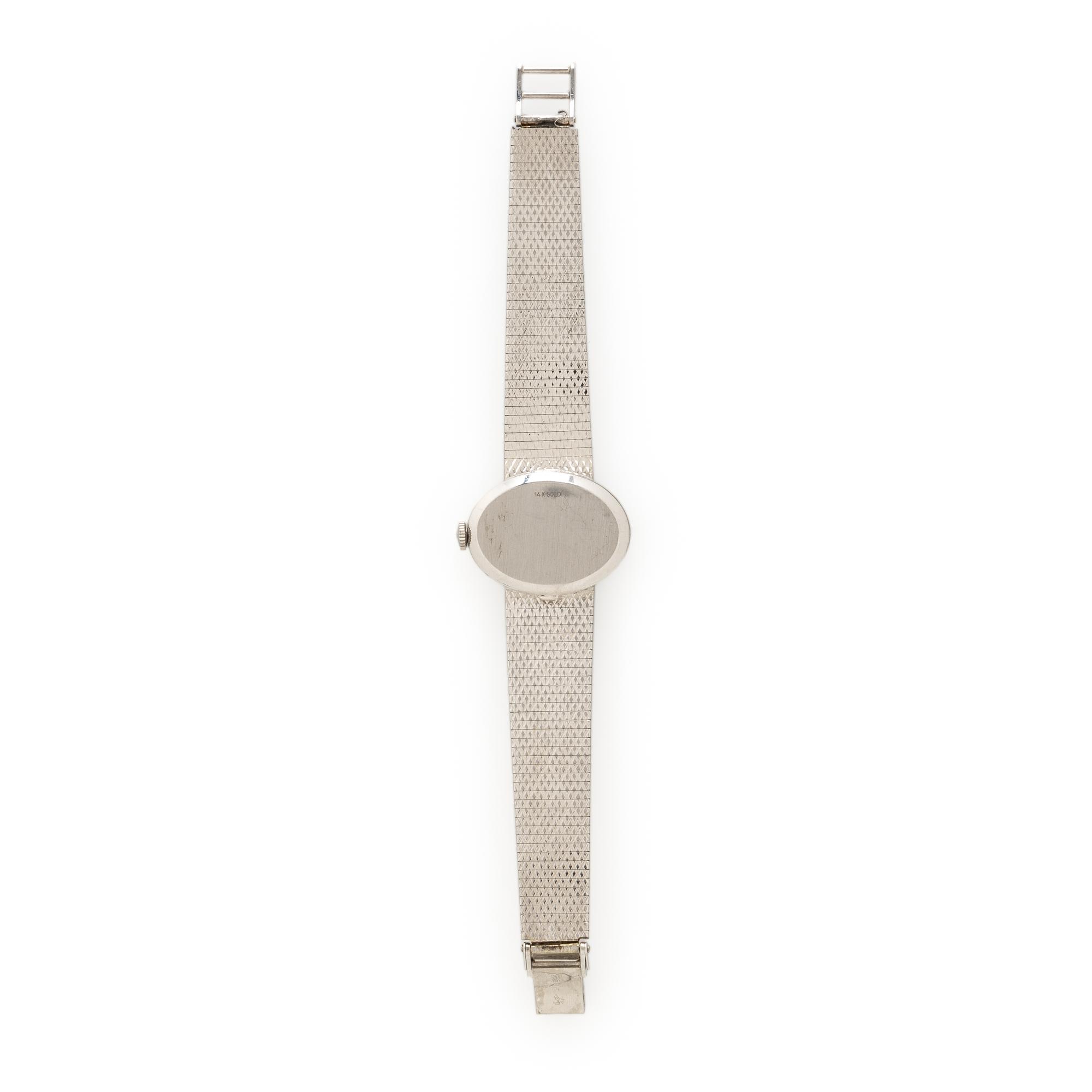 LONGINES, 14K WHITE GOLD WATCH