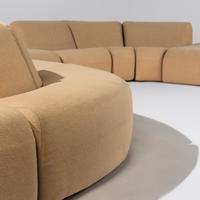 Nine-piece Tappo modular sofa system, Vecta, 1973