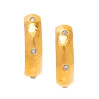 GURHAN, HIGH KARAT GOLD AND DIAMOND EARRINGS