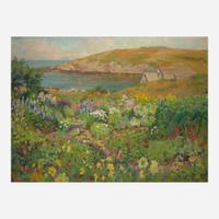 Isabel Parke Branson Cartwright (American, 1885–1966) A Garden by the Sea (Mrs. Starr Pierce’s Garden)