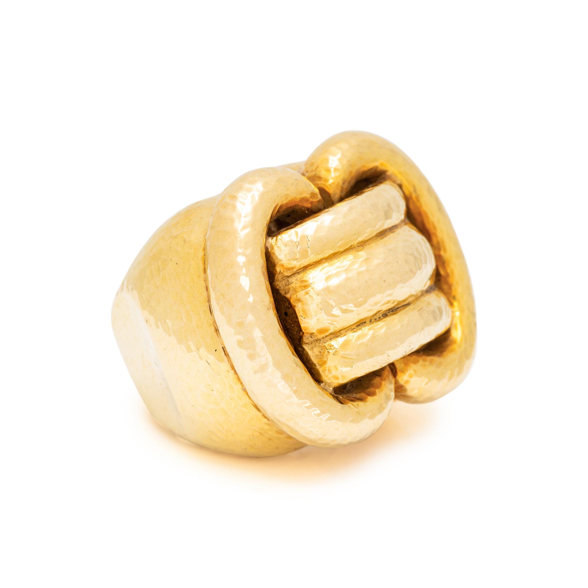 DAVID WEBB, YELLOW GOLD RING