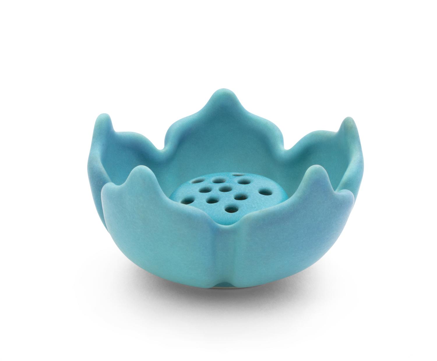A Van Briggle Pottery Flower Frog Diameter 5 1/2 inches.