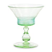 A Set of Nine Steuben Threaded Sherbet Glasses or Champagne Coupes