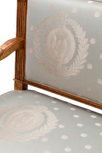 A Pair of French Neoclassical Style Giltwood Settees