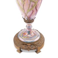 A Sèvres Style Gilt Bronze Mounted Porcelain Urn