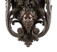 A Large French Bronze Figural Cartel Clock