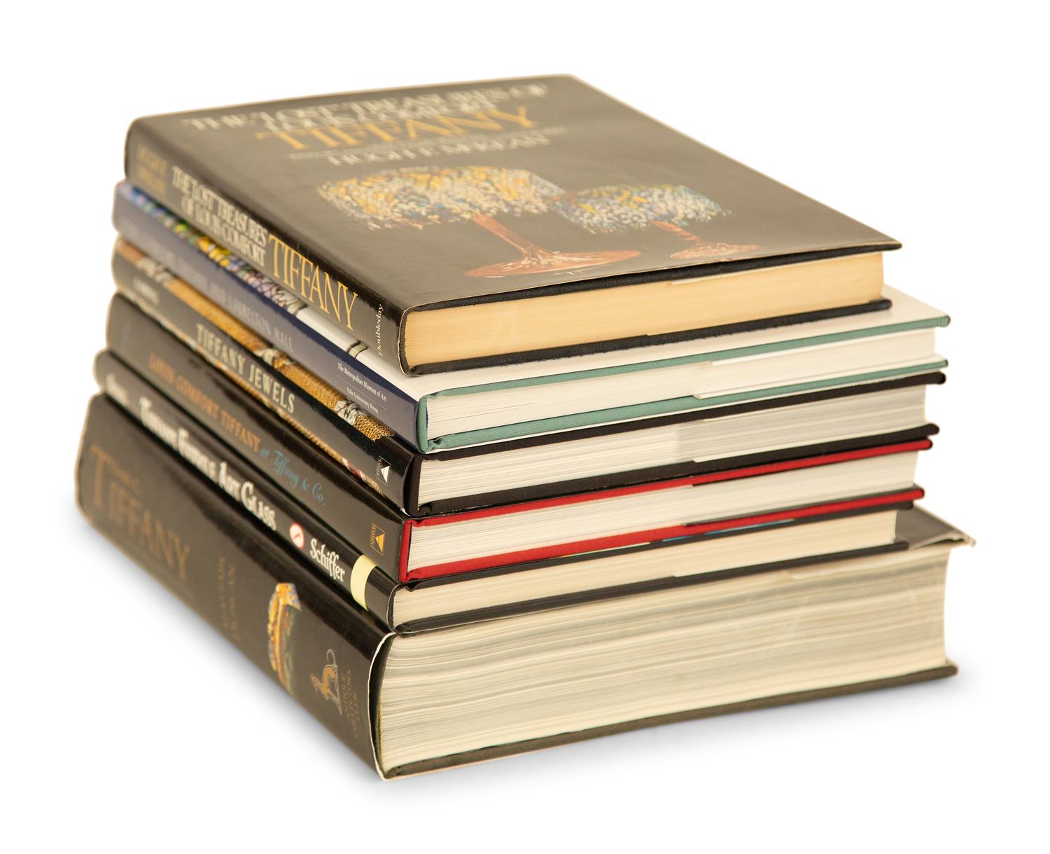 Six Coffee Table Books on Tiffany