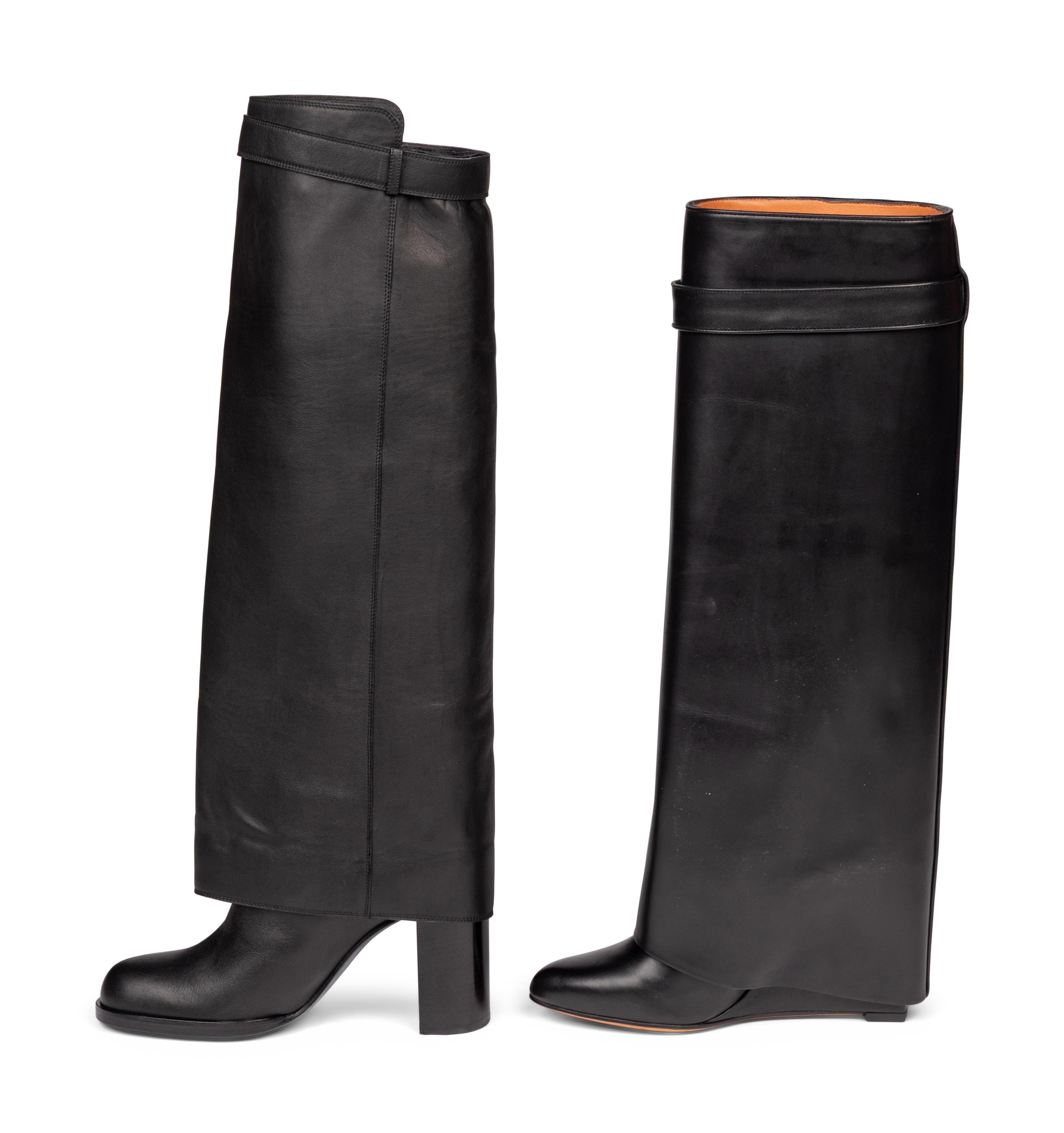 Chanel & Givenchy, Two Pairs of Leather Boots