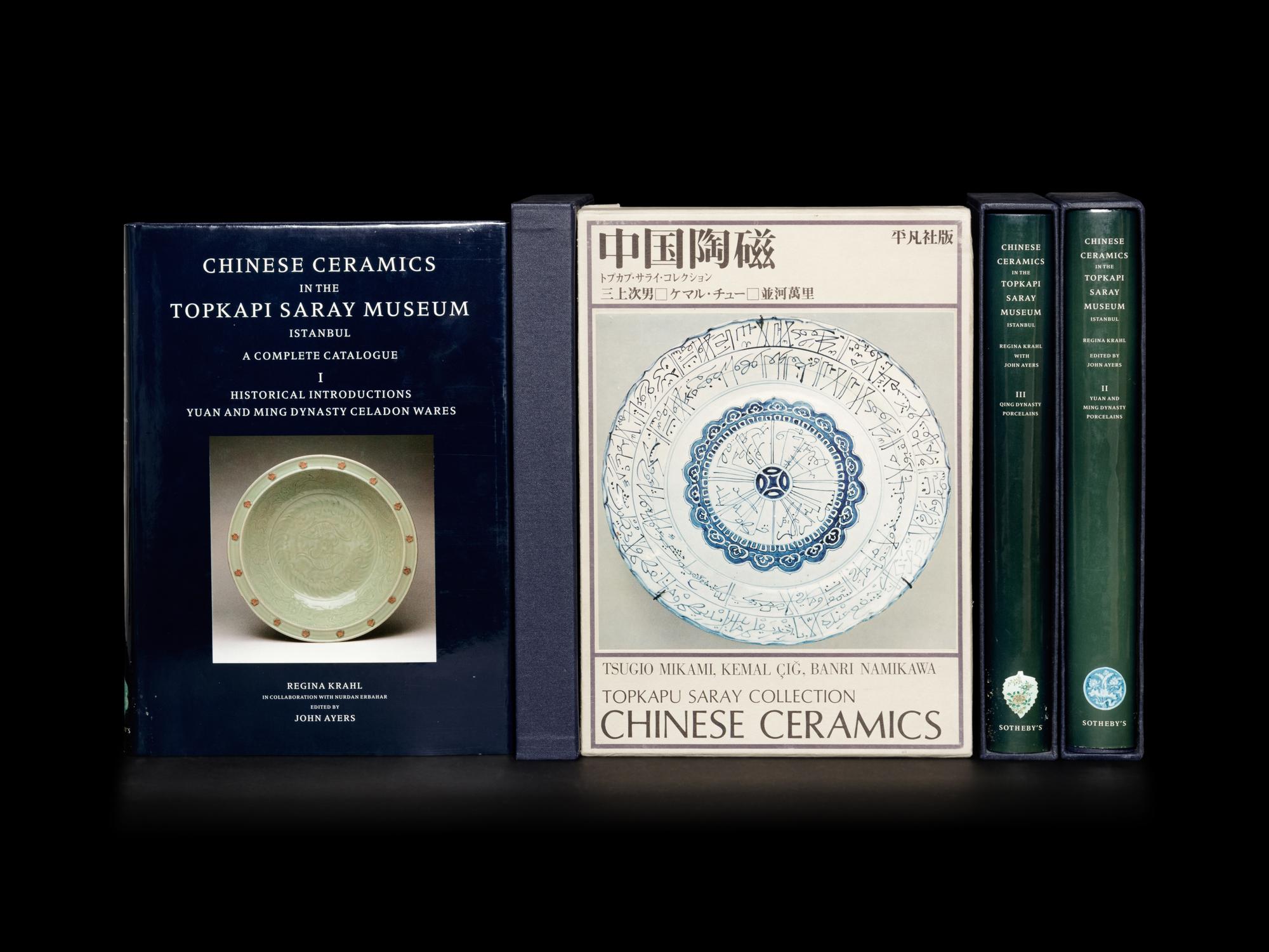 [COLLECTIONS — TOPKAPI SARAY] Two works about collections of Chinese ceramics in the Topkapi Saray collections, comprising: