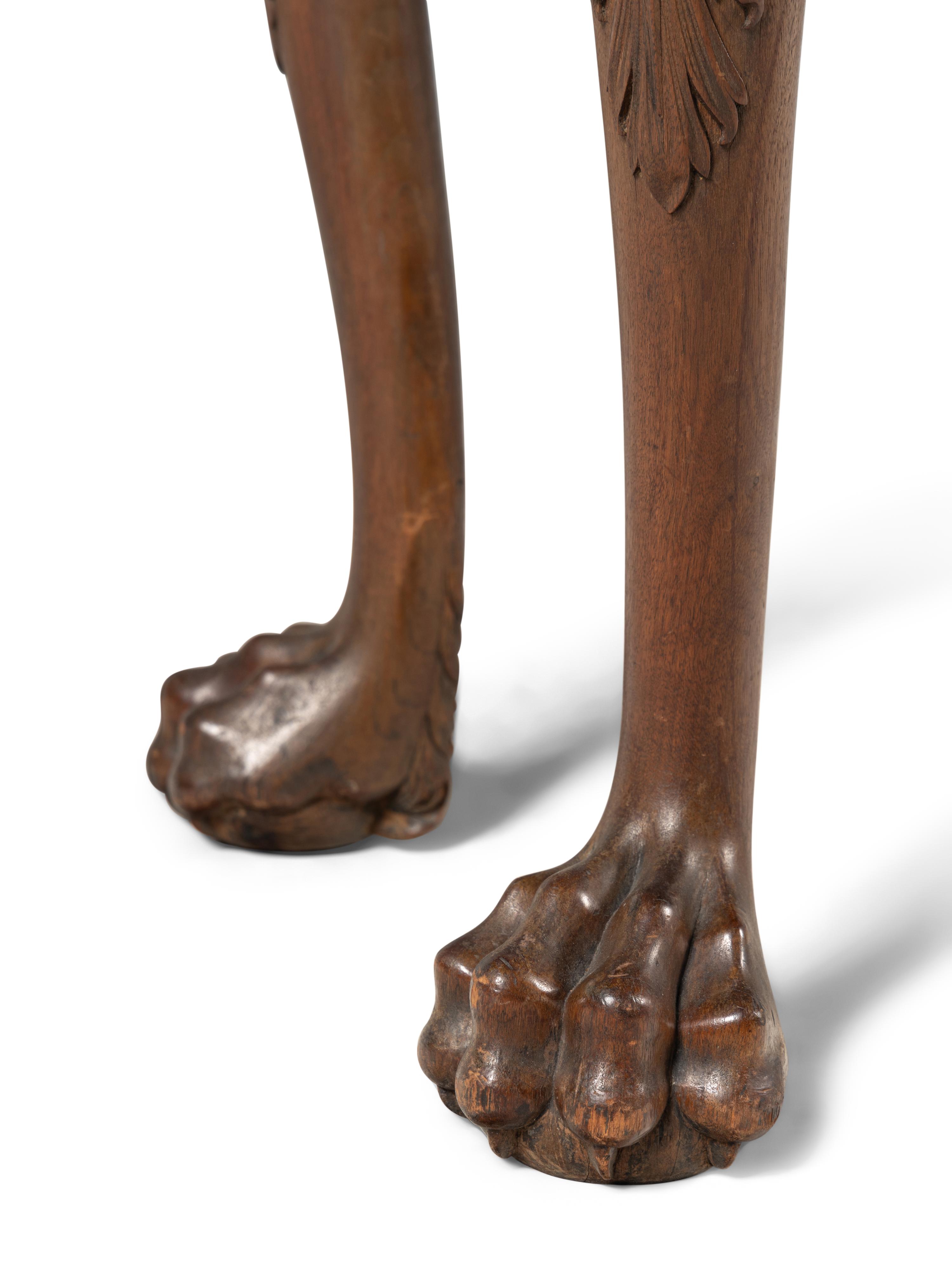 An Irish George III Carved Mahogany Console Table