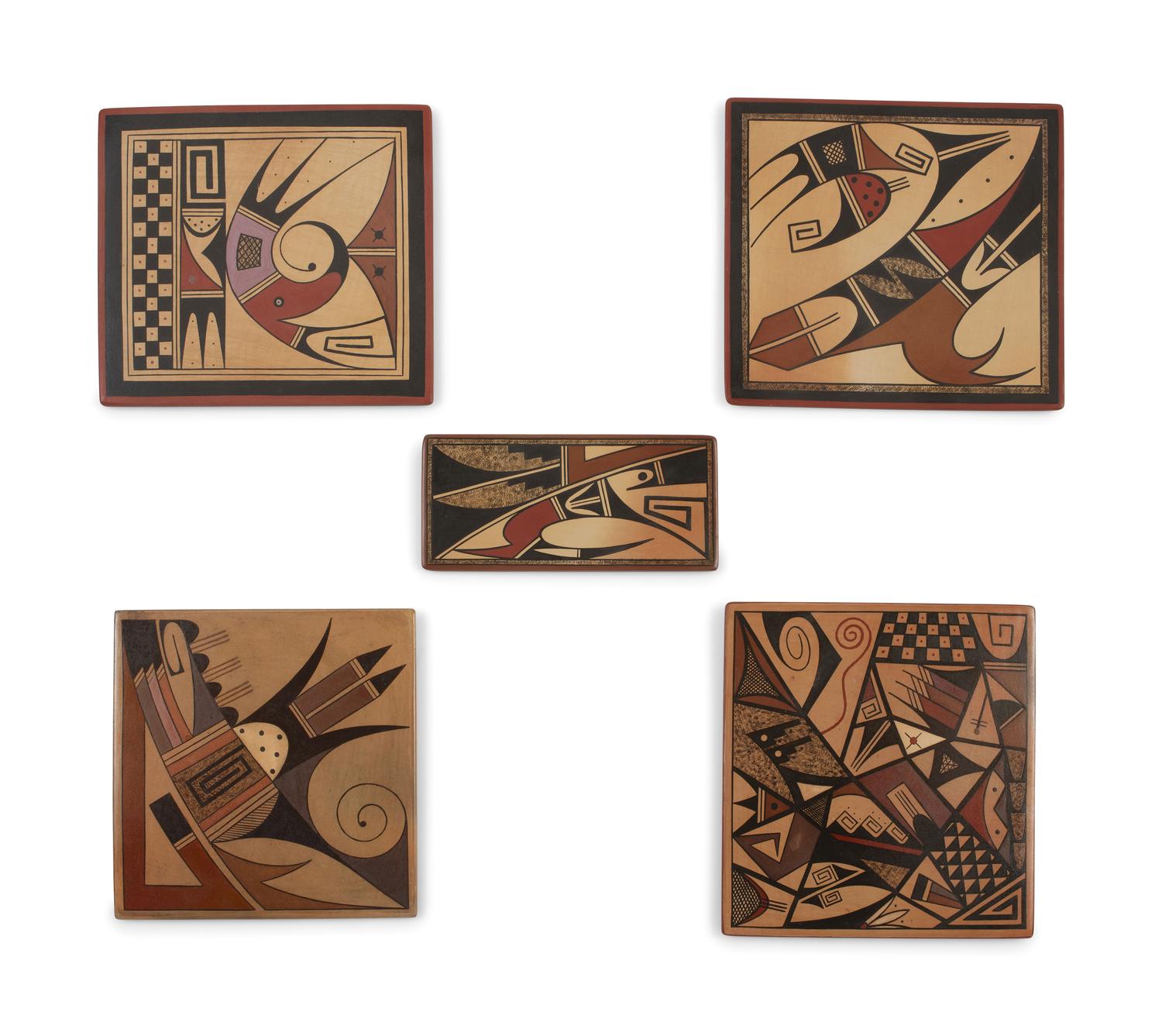 Polychrome Pottery Tiles
