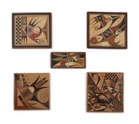 Polychrome Pottery Tiles
