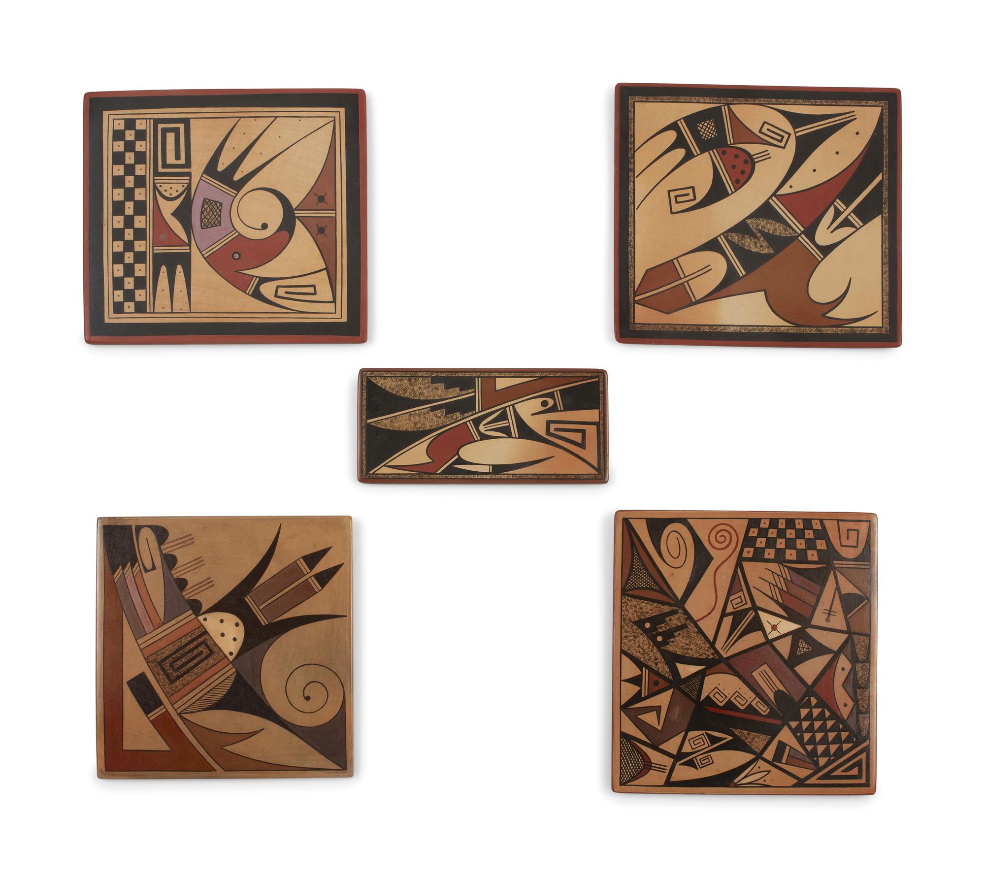Polychrome Pottery Tiles