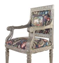 A Pair of Indian Silvered Armchairs