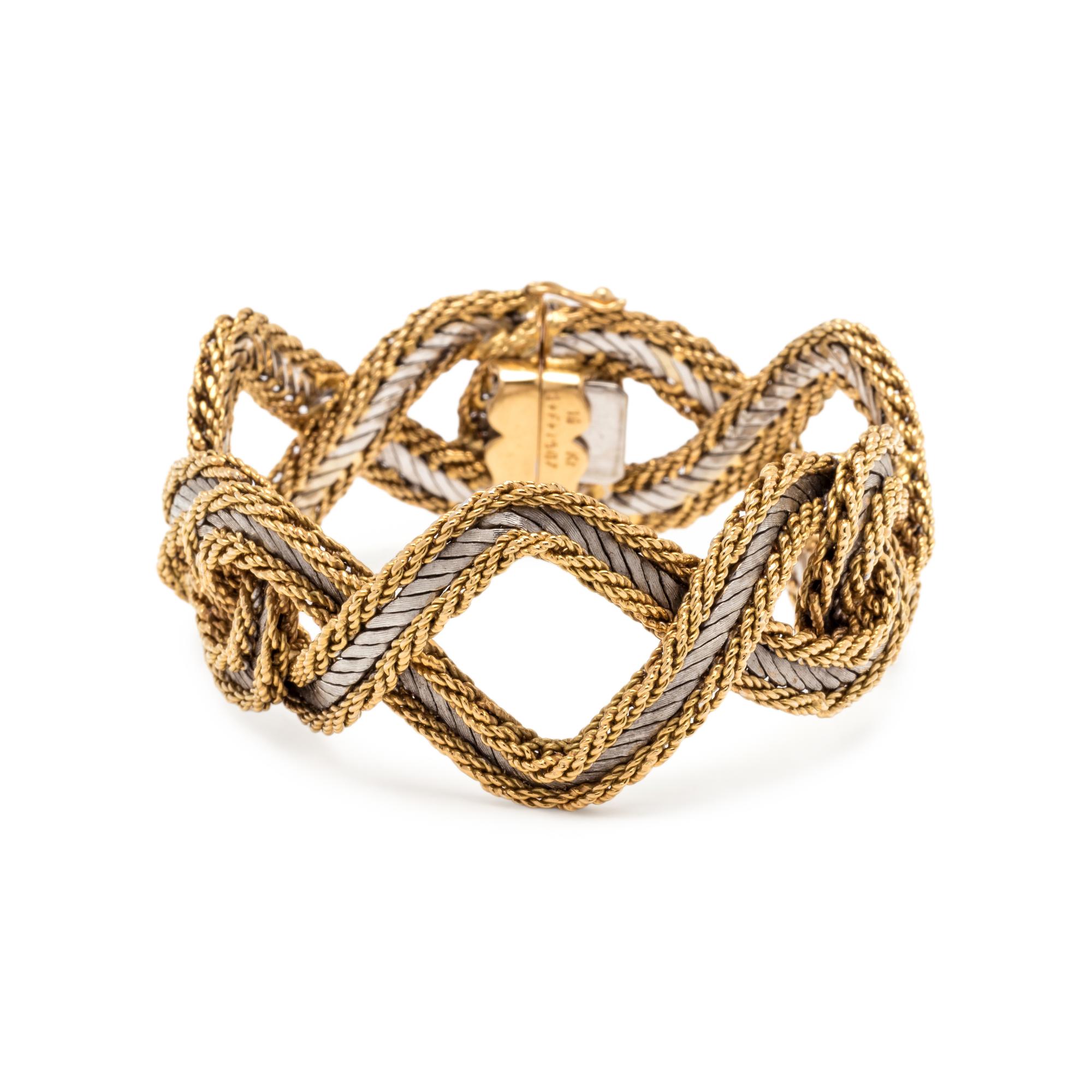 SPRITZER & FUHRMANN, BICOLOR GOLD BRACELET