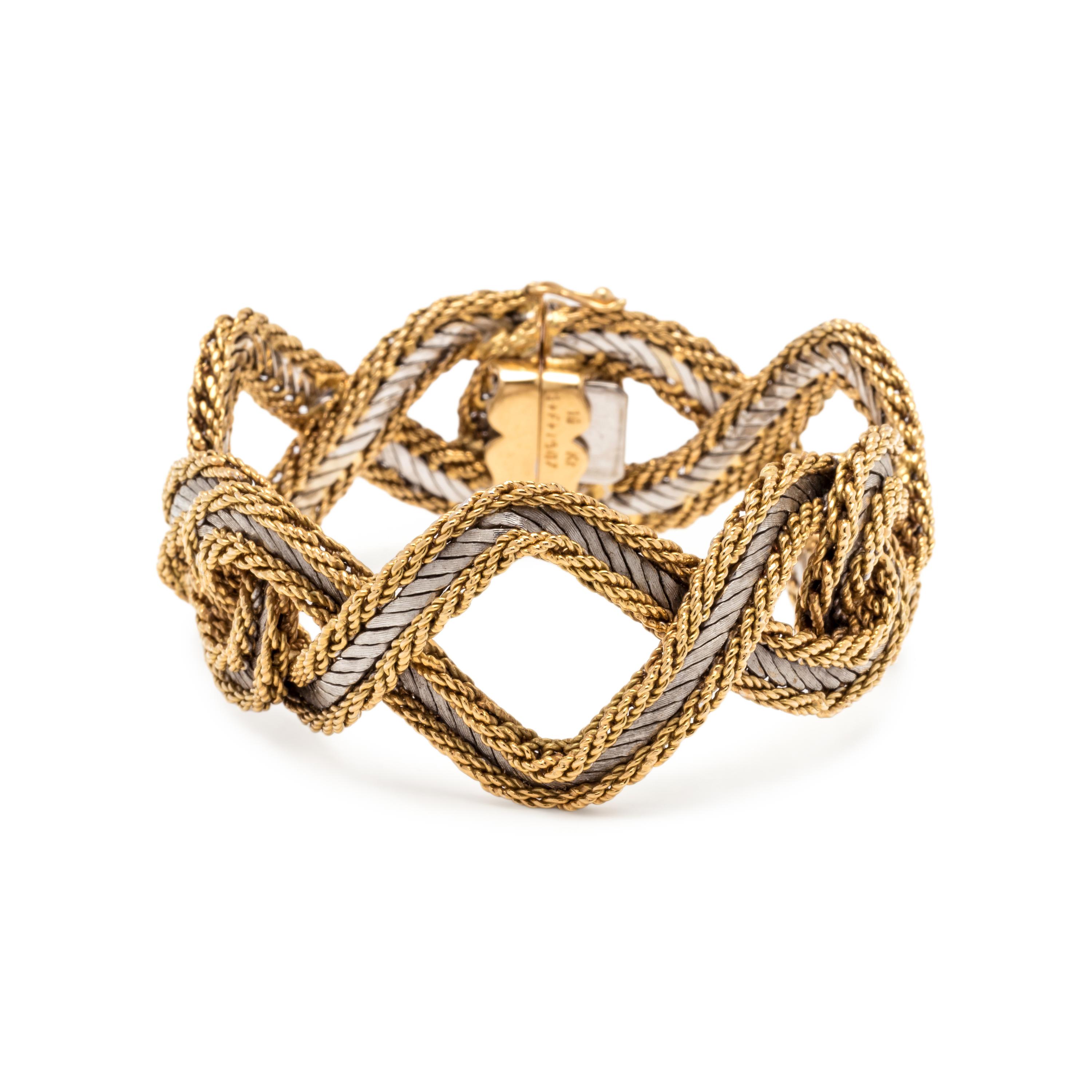 SPRITZER & FUHRMANN, BICOLOR GOLD BRACELET
