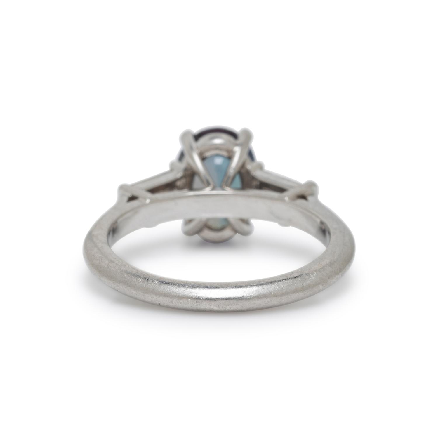 ALEXANDRITE AND DIAMOND RING