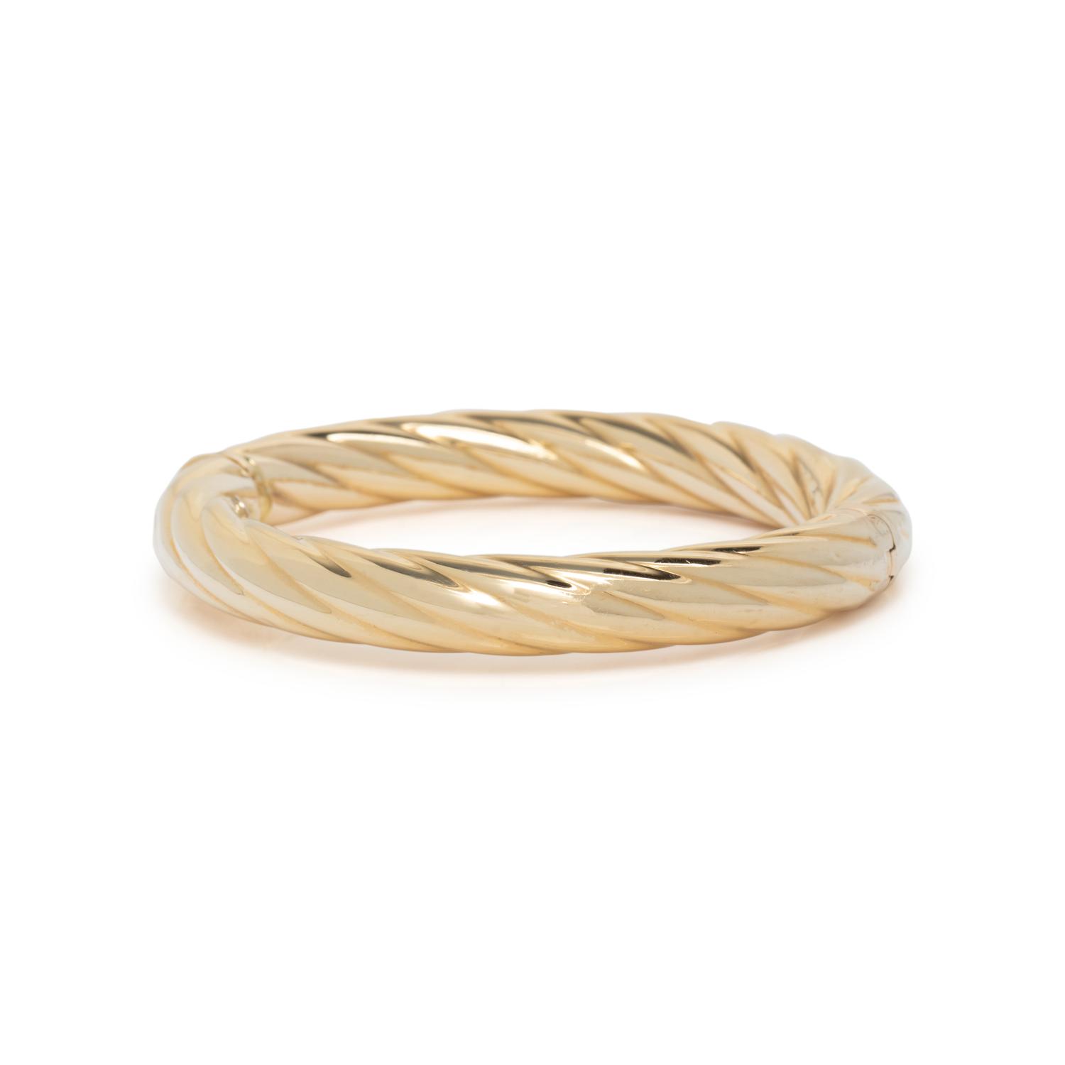 YELLOW GOLD BANGLE BRACELET