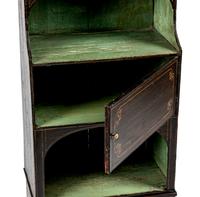 A Late Regency Rosewood Grain-Painted Etagère