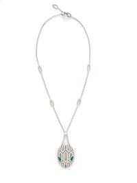 BULGARI, EMERALD AND DIAMOND 'SERPENTI SEDUTTORI' NECKLACE