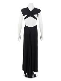 Geoffrey Beene Black Jersey Cutout Dress, Fall 1996