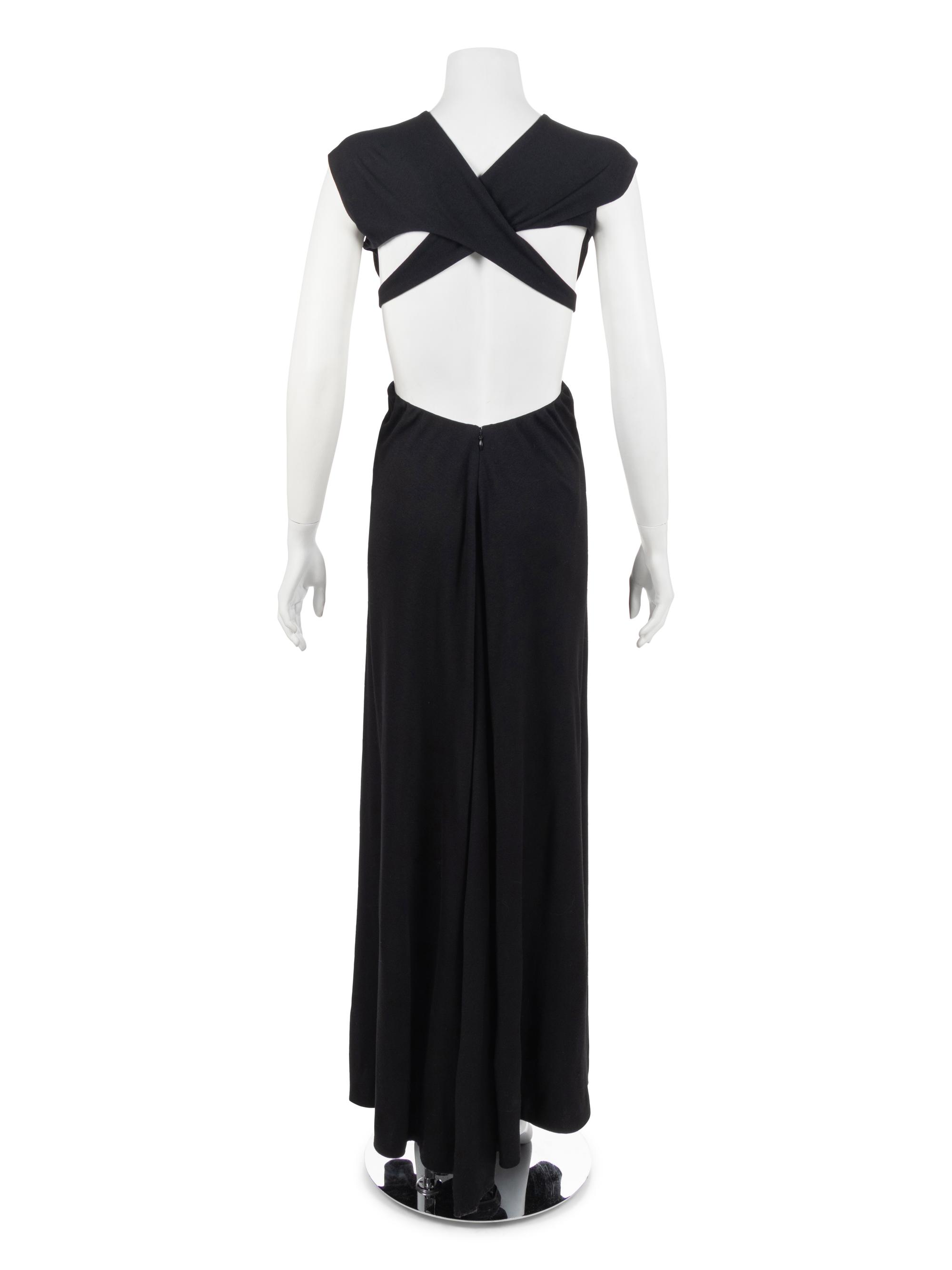 Geoffrey Beene Black Jersey Cutout Dress, Fall 1996