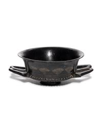 An Etruscan Bucchero Stemless Kylix