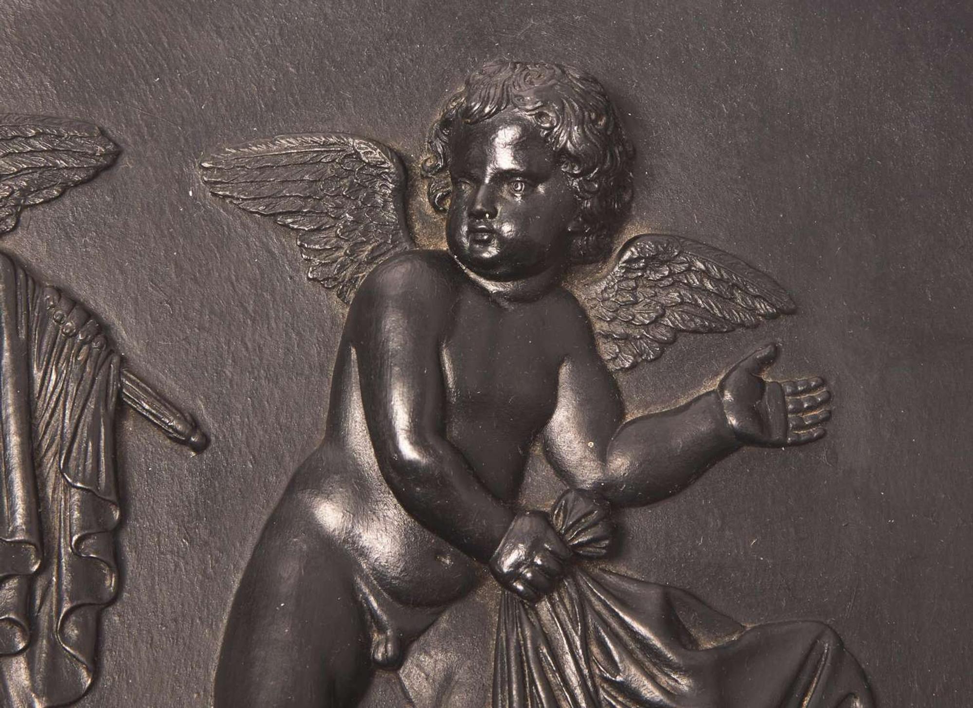 A Large Wedgwood Bert Bentley Black Basalt Plaque, UK, early 20th century