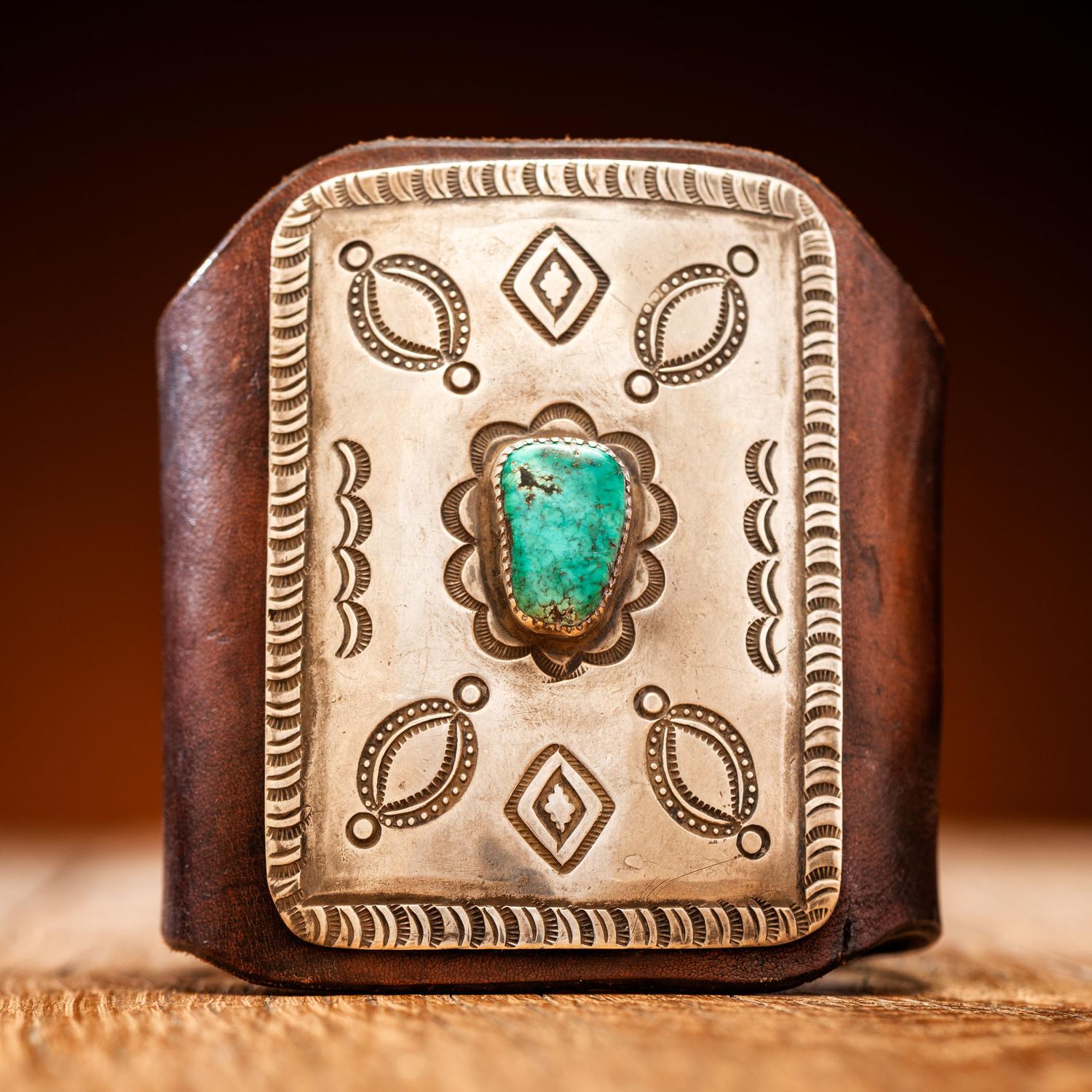 Navajo Silver and Turquoise Ketoh