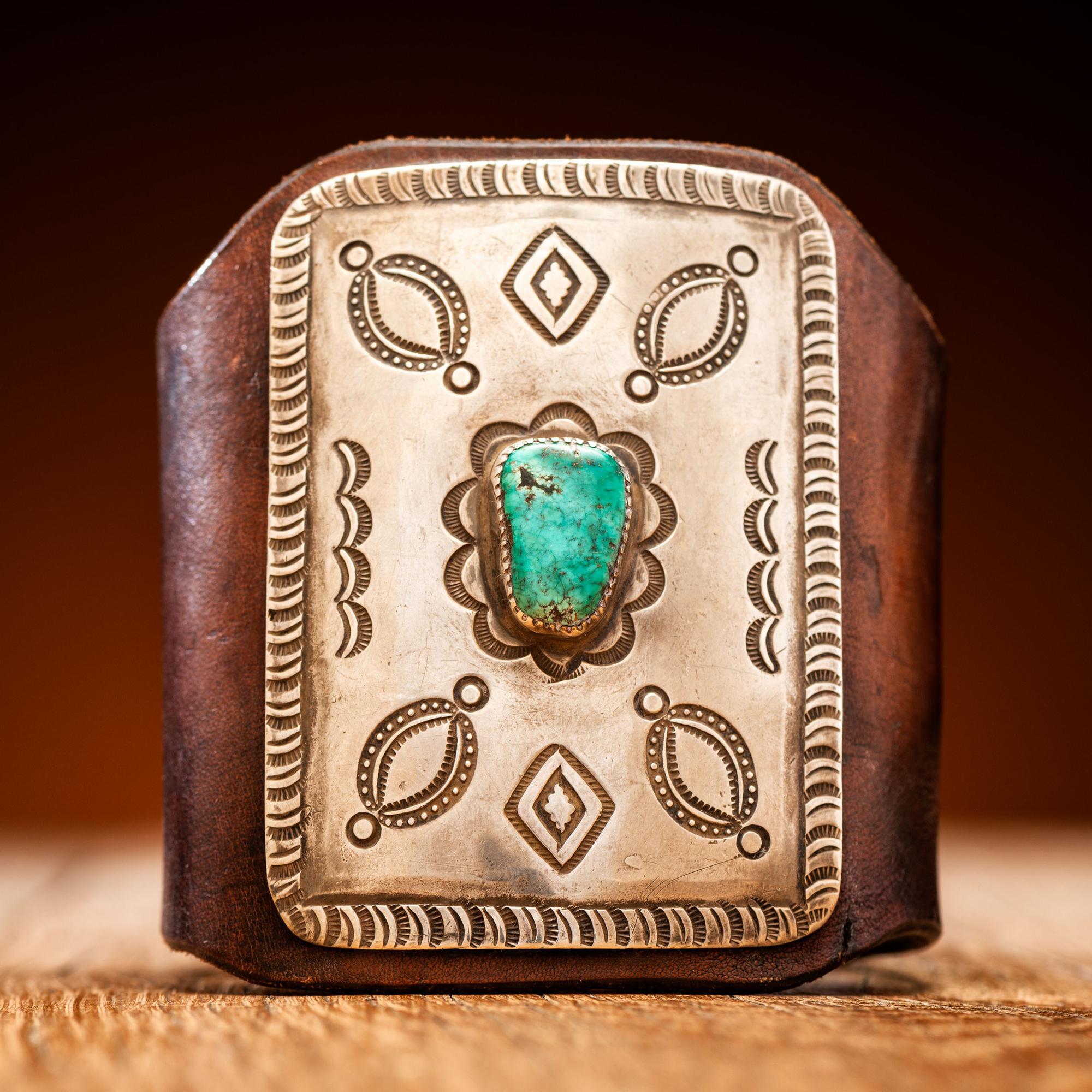 Navajo Silver and Turquoise Ketoh