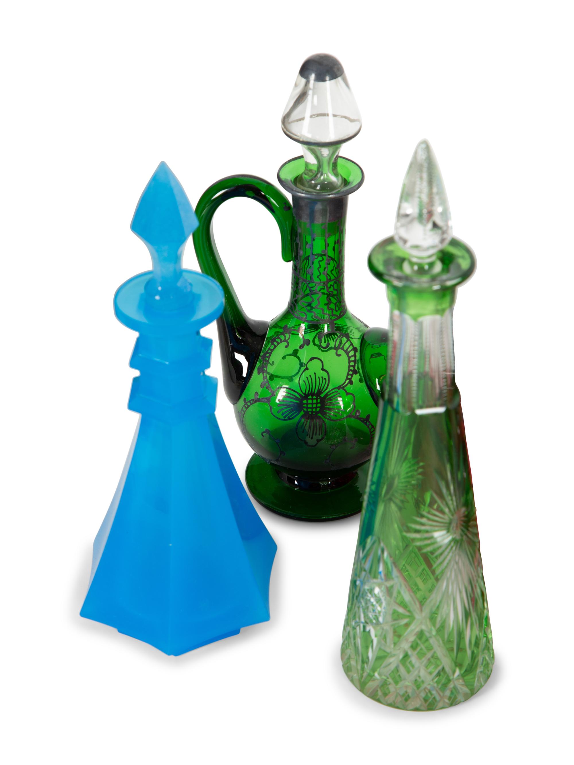 A Collection of Glass Stemware and Table Articles