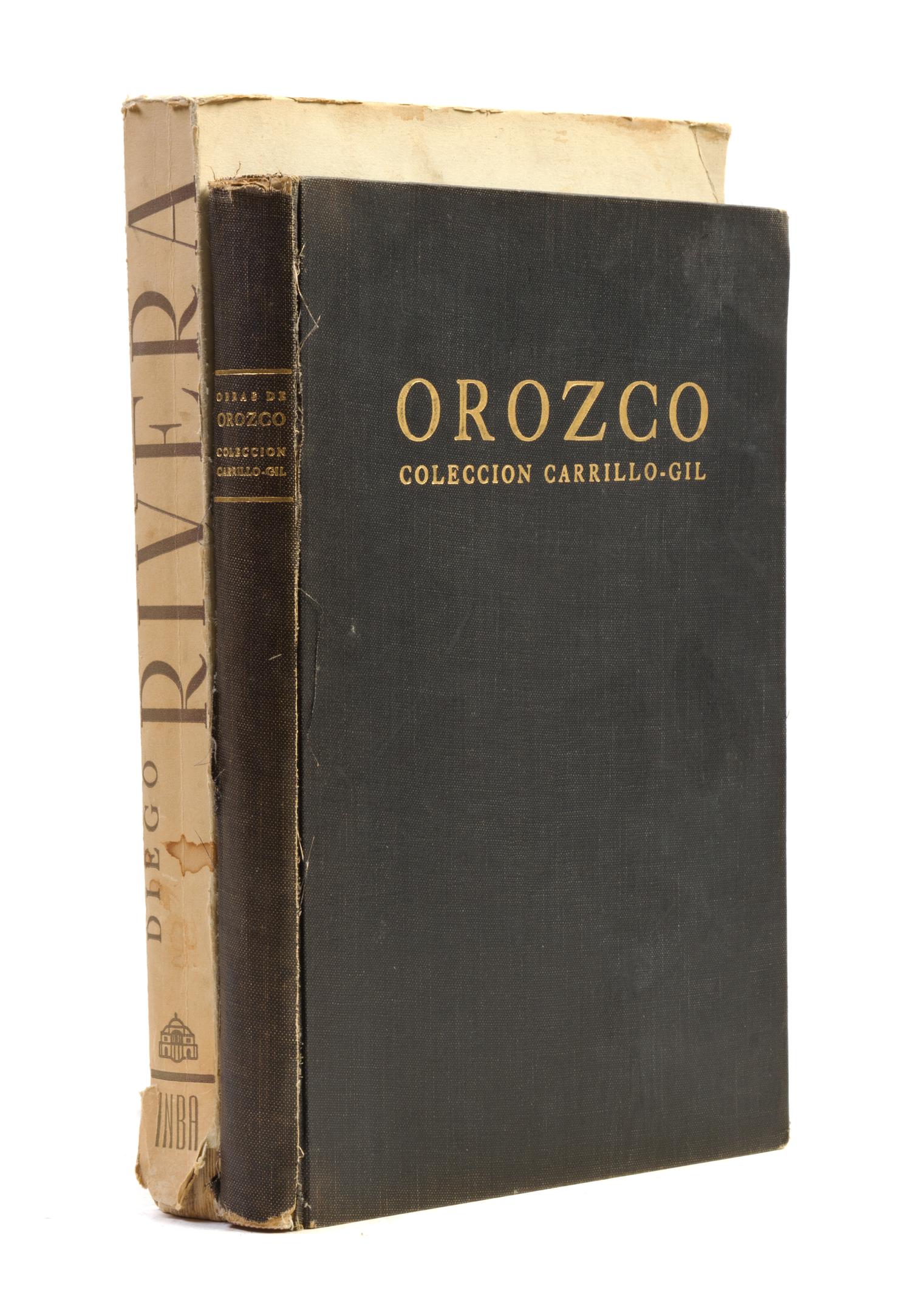 (ART, MEXICAN) Two books pertaining to Mexican artists: Diego Rivera.. [Mexico], (1951). Obras de Jose Clemente Orozco... Mexico, 1950.