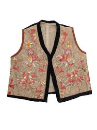 Santee Sioux Child's Quilled Hide Vest
