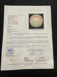 A Joe Cronin Single Signed Autograph Baseball (JSA Letter)