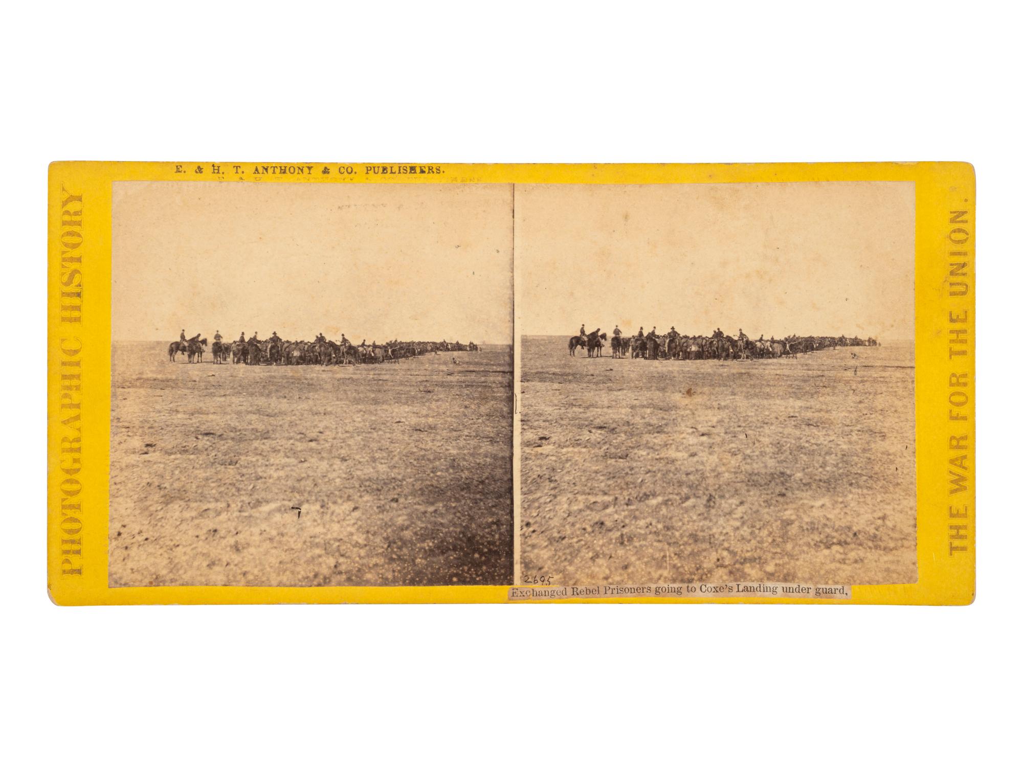 [CIVIL WAR]. Exchanged Rebel Prisoners going to Coxe's Landing... NY: Anthony & Co. [ With: ] 2 views.