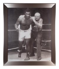 A Large Mike Tyson Signed Autograph Original Artwork With Unique Inscription,