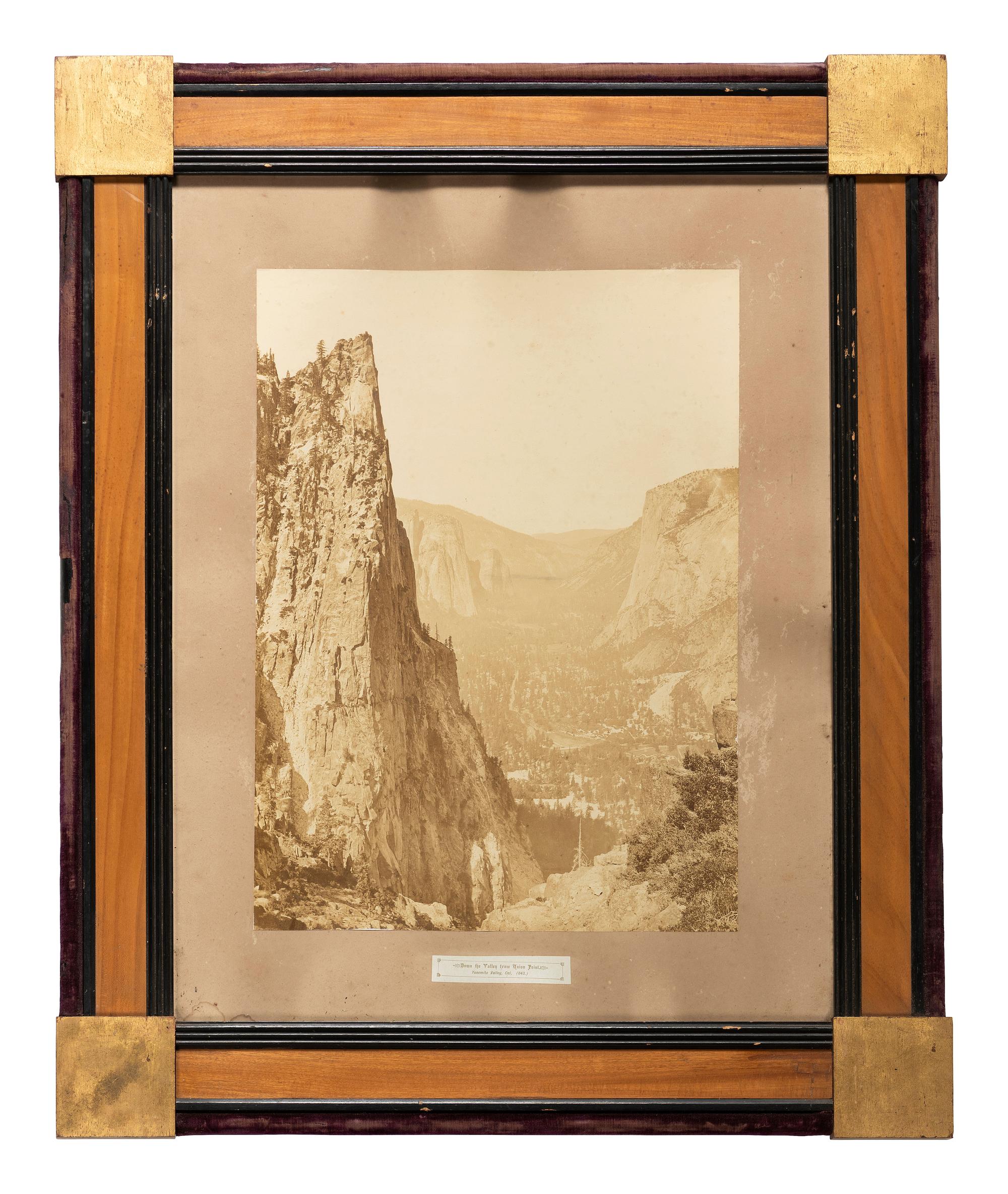 [WESTERN AMERICANA]. WATKINS, Carleton, photog. Down the Valley from Union Point, Yosemite Valley.