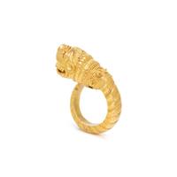 LALAOUNIS, YELLOW GOLD BYPASS RING