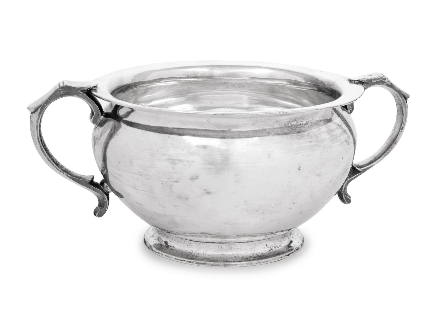 A Continental Silver Handled Bowl