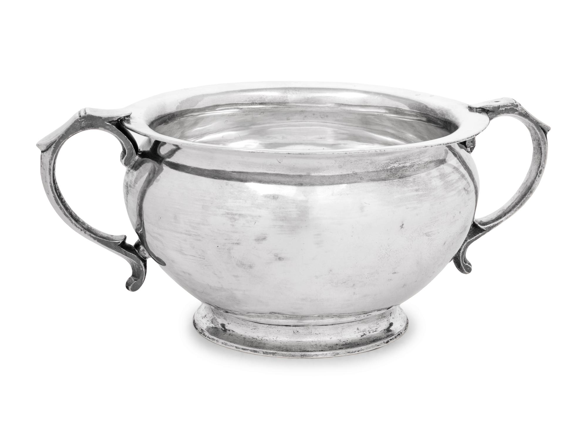 A Continental Silver Handled Bowl