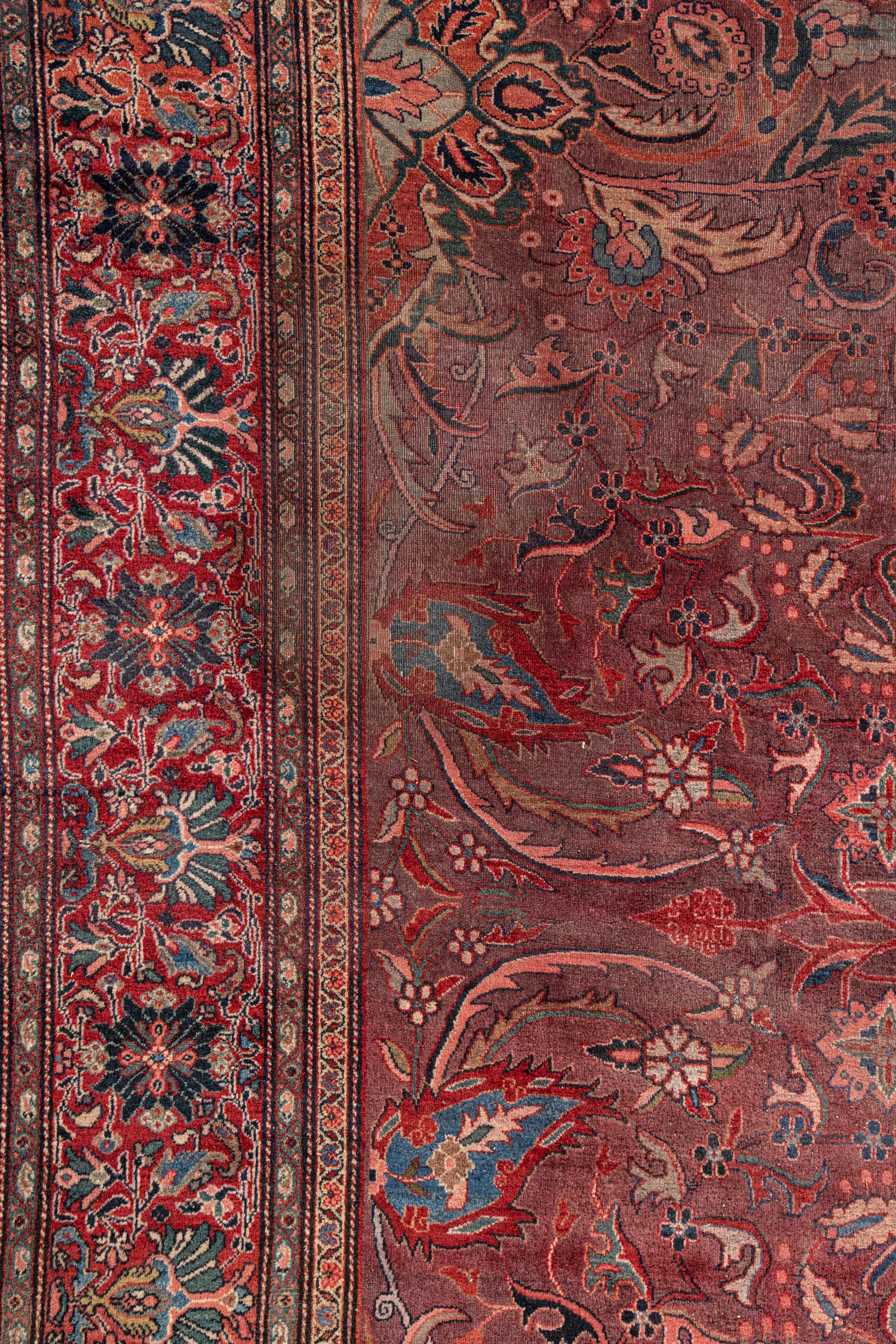 A Faraghan Sarouk Wool Rug