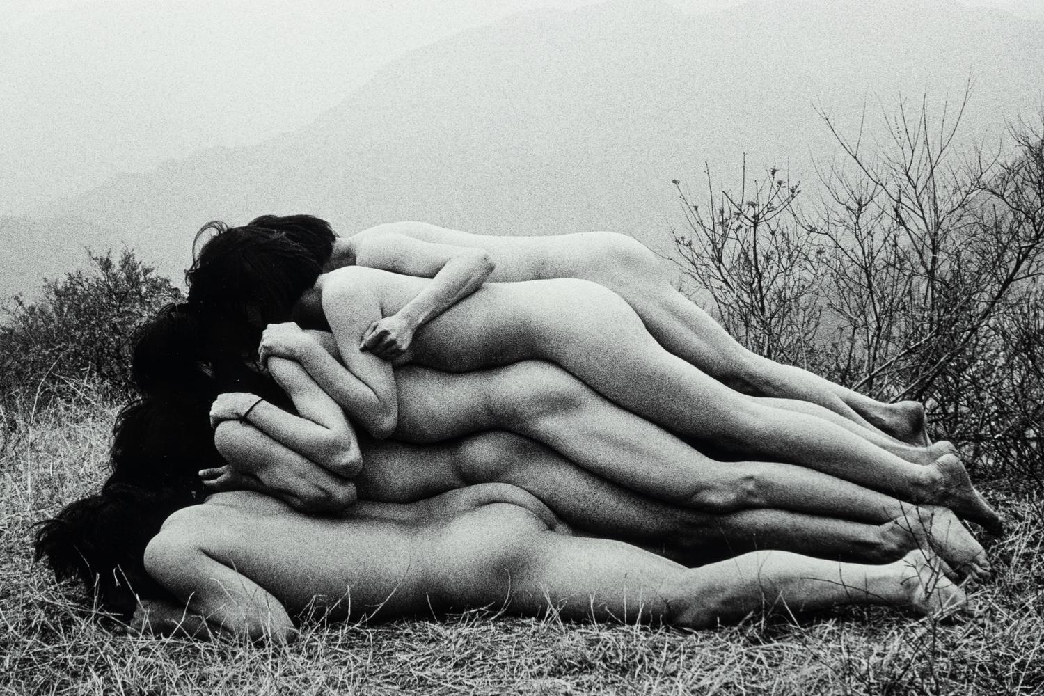 Zhang Huan (born 1965) To Add One Meter to an Anonymous Mountain, 1995