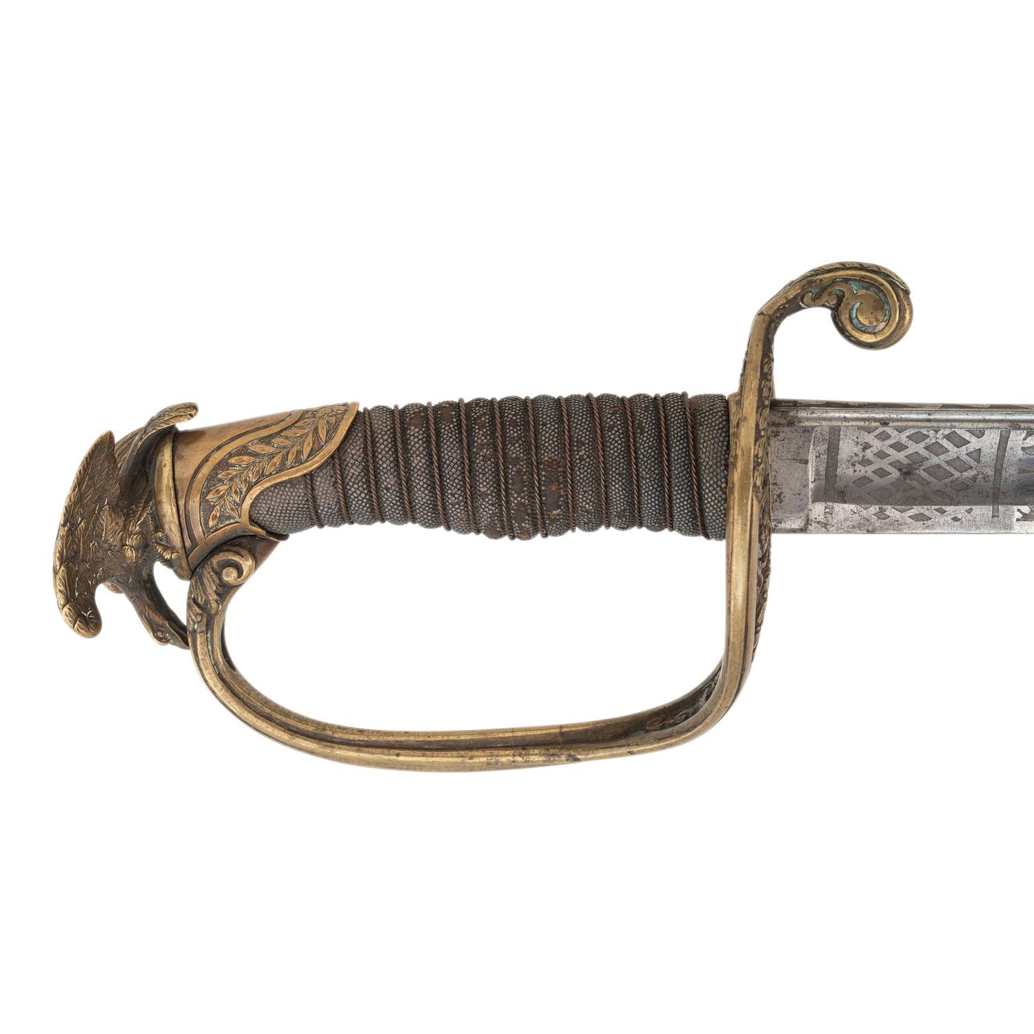 Eagle Pommel Non-Regulation Imported US Model 1850 Foot Officers Sword
