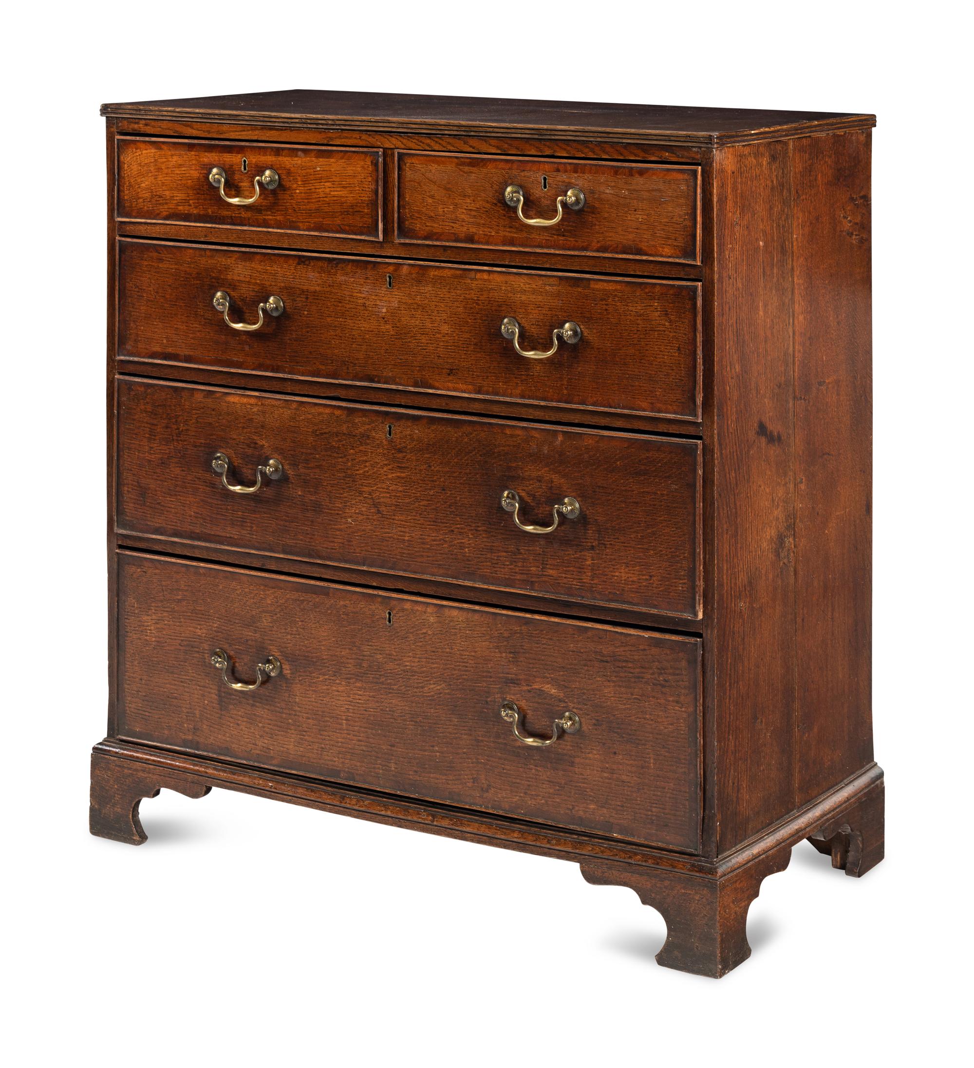 A George III Oak Chest of Drawers